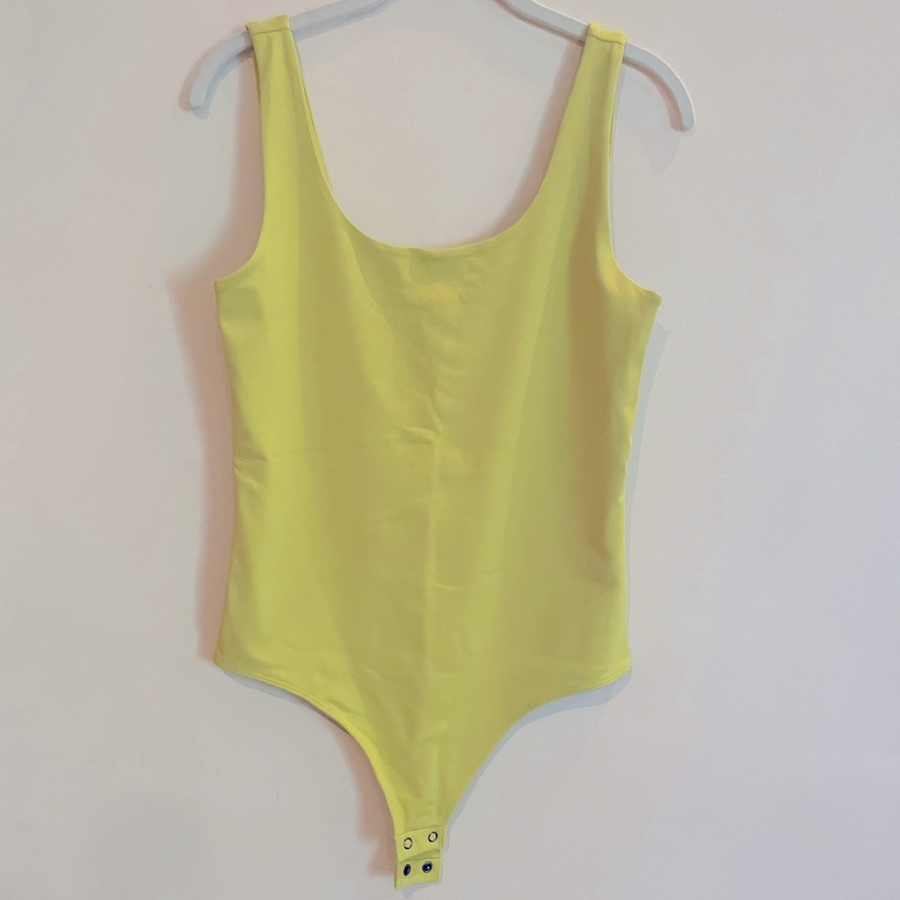 Express Lime green body contour bodysuit